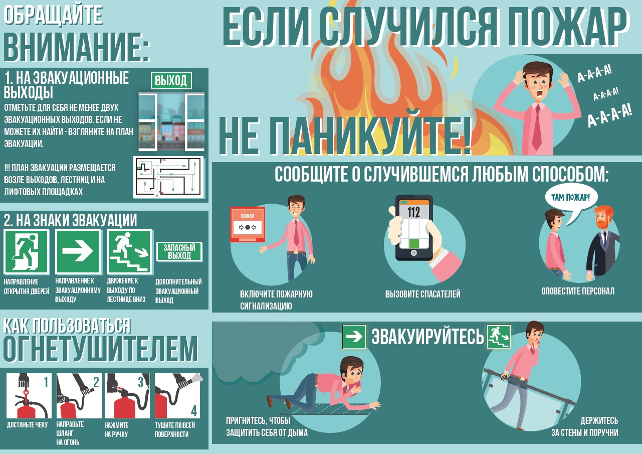 Л Если случился пожар